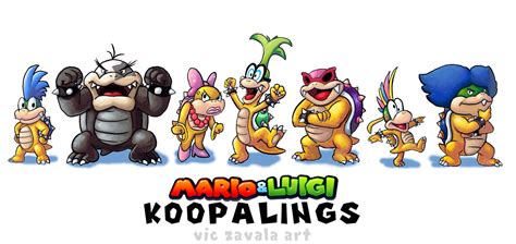 Mario And Luigi Styled Koopalings By Imaginatorvictor On Deviantart