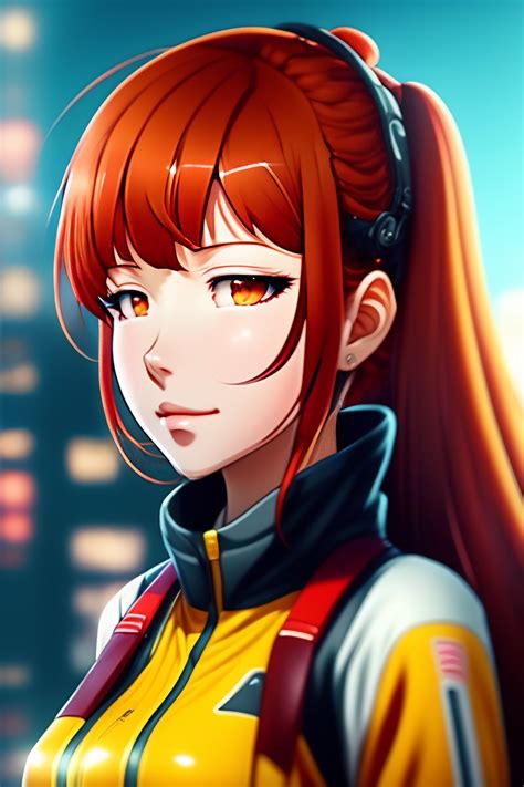 Lexica 1girl Redhead Twintails Plugsuit Blunt Bangs Eyes Closed Scar Over Eyes Anime