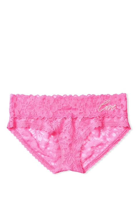 buy victoria s secret floral lace hipster panty from the victoria s secret uk online shop