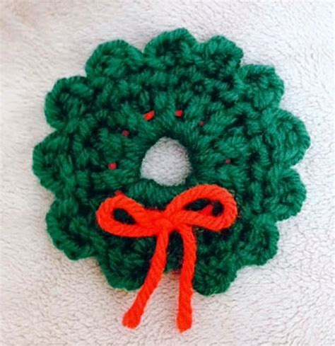 Crochet Wreath Lapel Pin Pattern Pdf Pattern Also Use As A