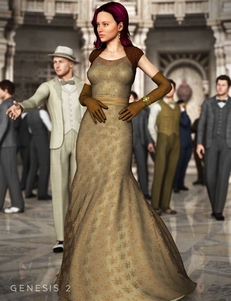 Evening Gown For Genesis 2 Females Daz 3d