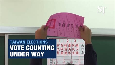 Polls Close In Critical Taiwan Vote Counting Under Way Youtube
