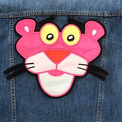 Pink Panther Patch Large Sew On Or Iron On Etsy
