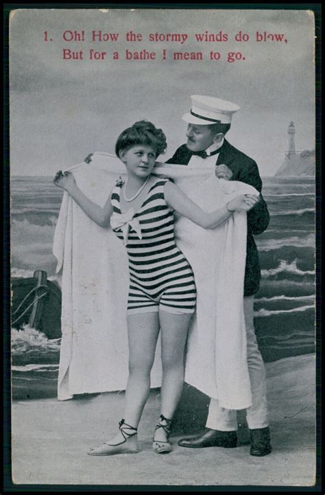Bathing Beauty Love Poem Woman Original 1910s Photogravure Postcard Lot