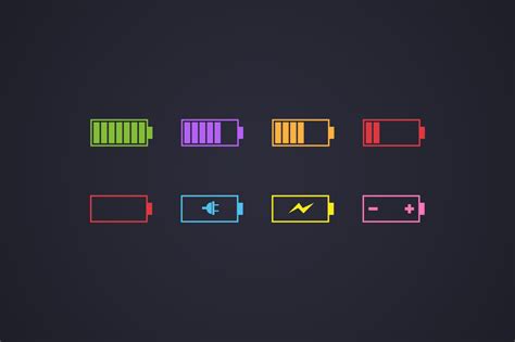 7 Simple Battery Icons Creative Vip