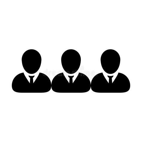 Businessman Icon Vector Male Group Of Persons Symbol Avatar For