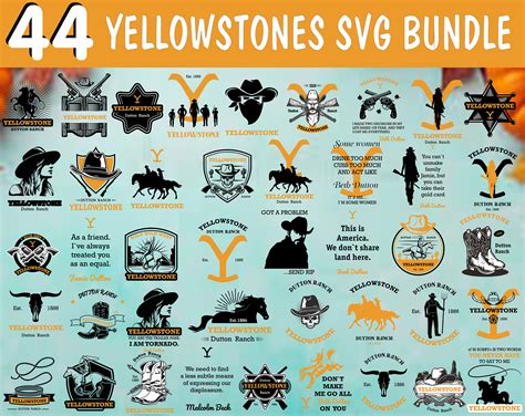 Yellowstone Svg Bundle 84 Svg File For Cricut
