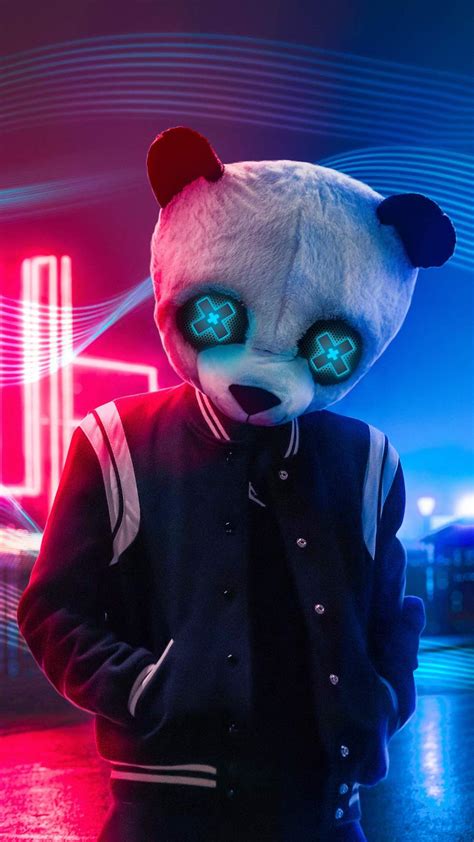 Neon Panda Wallpapers Wallpaper Cave