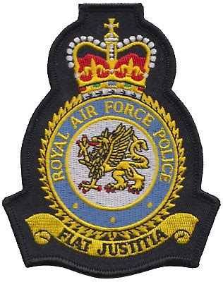 Royal Air Force Police Rafp Mod Crest Embroidered Patch Ebay