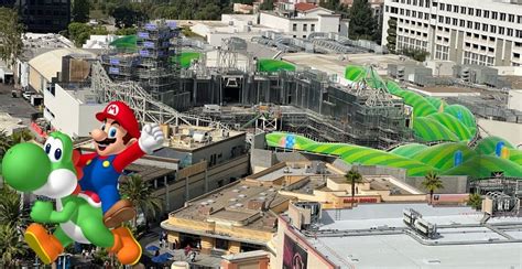 super nintendo world inches closer to opening as bowser s castle takes shape inside the magic