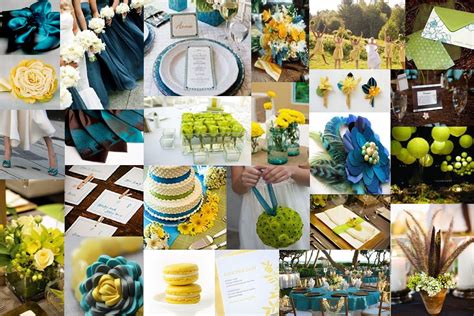 Inspiration Chartreuse Teal Brown And Yellow Teal
