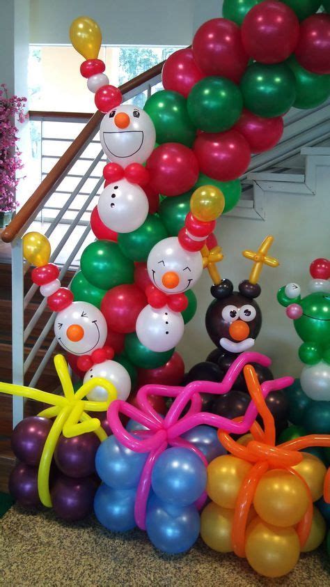 decoração natal arco em baloes boneco neve prendinhas christmas arts and crafts christmas
