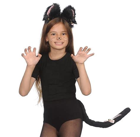 Cat Ear Headband Bowtie Tail Cat Cosplay Set For Halloween Cosplay Fruugo No