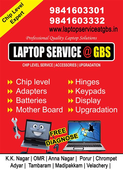 Gbs Laptop Service Centers In Chennai Omr Tambaram Anna Nagar