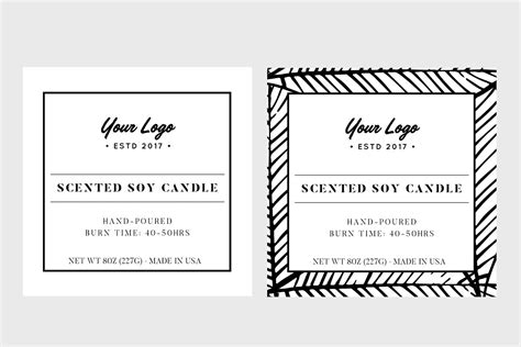 Custom Product Label Template Creative Stationery Templates