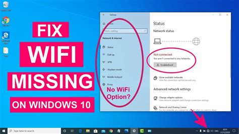 How To Fix Wifi Option Missing Wifi Missing Windows 10 Benisnous