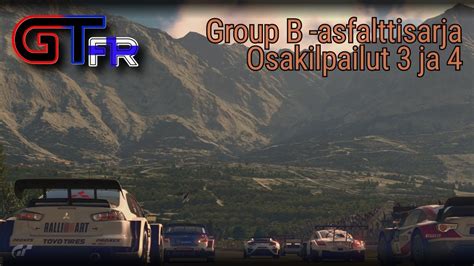 LIVE GT Finland Racers Group B Asfalttisarja Osakilpailut 3 Ja 4