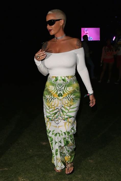 Diva Amber Rose Wears Her Sunglasses At Night For First Evening Of