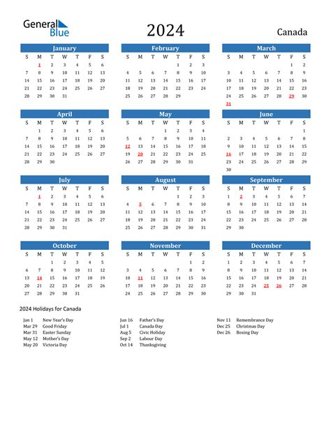 Canadian Holidays 2024 Calendar Afton Shauna