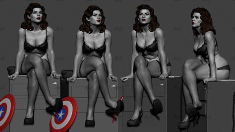 Agent Carter 3d Printing Unpainted Model Gk Blank Kit Figure New Hot