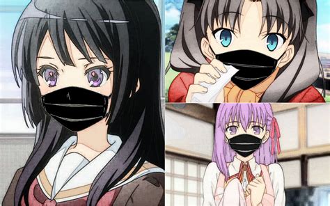 Anime Girl With Face Mask Masks