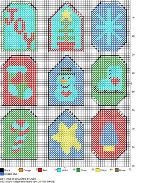 Free Printable Plastic Canvas Christmas Ornament Patterns