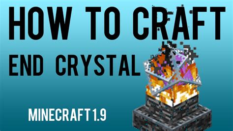 How To Craft End Crystal Minecraft 19 Youtube