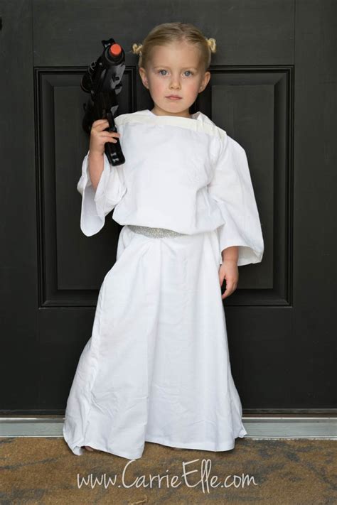 No Sew Diy Princess Leia Costume For Kids Carrie Elle