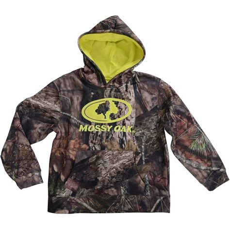 Realtree And Boys Camo Performance Pullover Fleece Hoodie