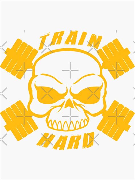 Train Hard Fitness Motivaion Sticker For Sale By Bornlion Redbubble