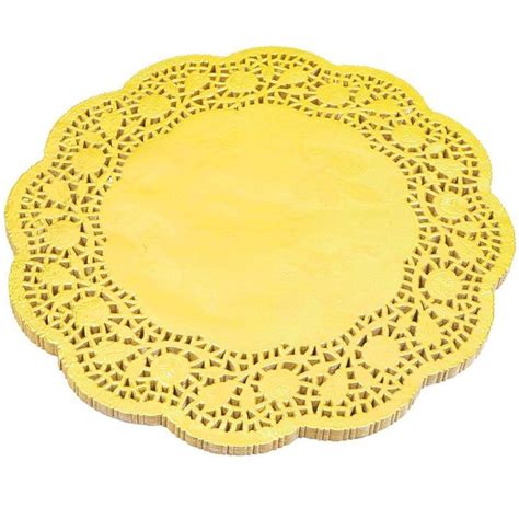 Lace Paper Doilies Round Metallic Gold 10 In 100 Pack Paper Lace