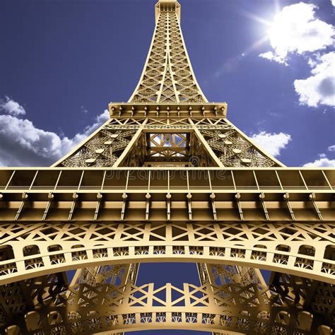 The Eiffel Tower Stock Photo Image Of Design Round 57840300