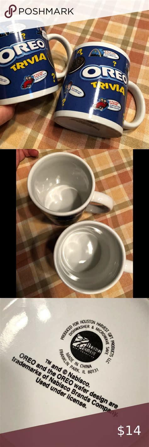Oreo Trivia Mugs Set Of Two Mugs Set Oreo Milk N Cookies