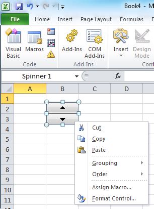 Sama halnya dengan menambah baris baru, kita cara menambahkan baris atau kolom baru dengan menggunakan klik kanan (shortcut) Cara Membuat Tombol Spin Di Lembar Kerja Excel - iyanzone