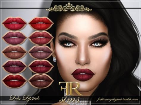 The Sims Resource Lola Lipstick By Fashionroyaltysims Sims 4 Downloads
