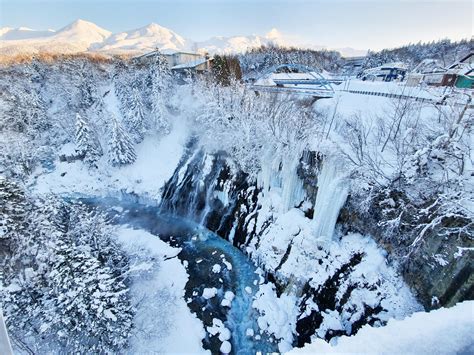 Shirahige Falls Hokkaido Stumbled Across This Thermal Waterfall On My