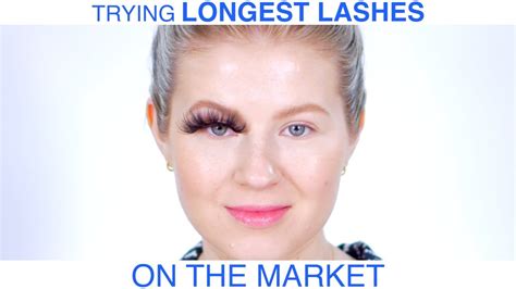 Trying On The Longest Eyelashes On The Market Youtube