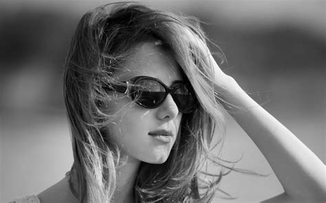 Wallpaper Face Women Model Long Hair Sunglasses Brunette