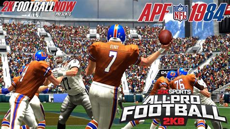 All Pro Football 2k8 Nfl 1984 Kickoff Week 1 Matchup Denver Broncos