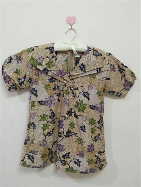 Baju blouse kerja wanita terbaru kualitas import. Jual B 3022 Kemeja Batik Wanita/Baju Batik/Baju Kerja ...