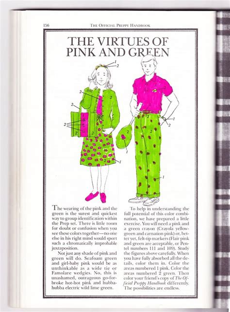 Preppy Handbook Pink And Green Preppy Girl