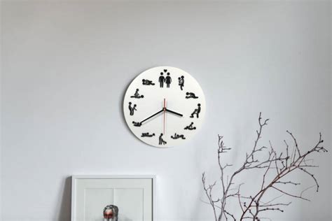 Wall Clock With Sex Stations Sex Position Clock