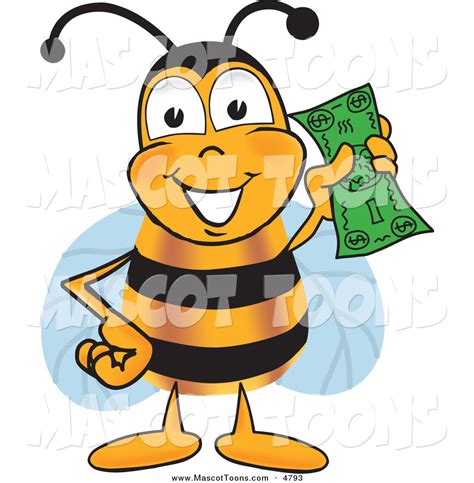 Royalty Free Stock Mascot Designs Of Bee Cartoon Characters