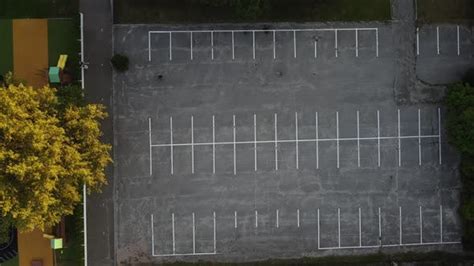 Empty Parking Lots Aerial View Stock Footage Videohive