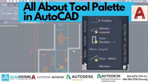 All About Tool Palette In Autocad Youtube