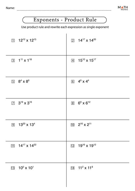 Worksheet Laws Of Exponents Worksheets For Kindergarten