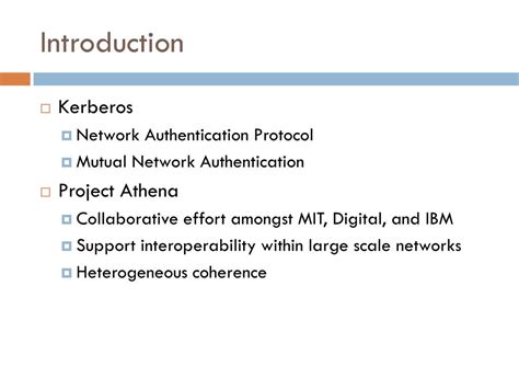 Kerberos is a network authentication protocol. PPT - Kerberos A network authentication protocol ...