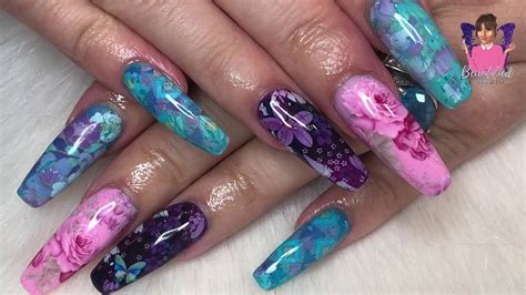 New Nail Art Forms On Uv Gel Nails Youtube