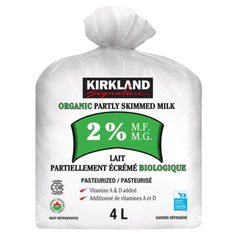 Kirkland Signature Organic 2 Milk 4 L Costco Сalgary Grocery