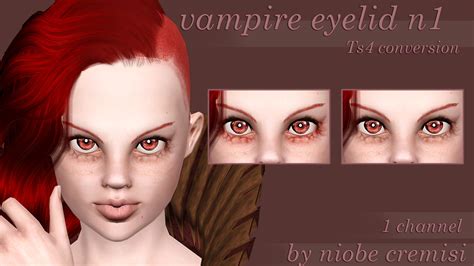 Ts4 Conversion Vampire Eyelid N1 2 By Niobe Cremisi Niobe Cremisi